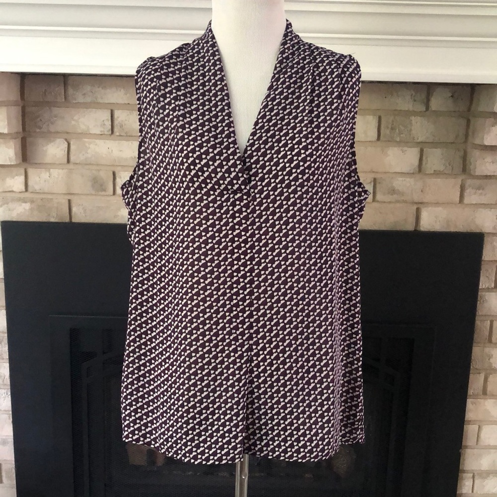 Laundry by Shelli Segal Sleeveless Career Blouse Medium